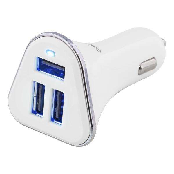 Deltaco USB-CAR102 Caricabatterie per dispositivi mobili Telefono cellulare, Smartphone, Tablet Bianco Accendisigari Auto (DELTACO USB-CAR102 bilstr?msadapter -) - E_0009_B47011604