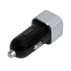 Deltaco USB-CAR126 Caricabatterie per dispositivi mobili Universale Nero Accendisigari Auto (DELTACO USB-CAR126 bilstr?msadapter -) - E_0009_B47012448