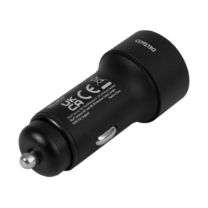 Deltaco USBC-CAR122 Caricabatterie per dispositivi mobili Universale Nero Accendisigari Ricarica rapida Auto (DELTACO USBC-CAR122 bilstr?msadapter -) - E_0009_B47012620