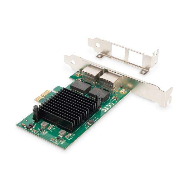 Digitus PCI-E Network Card 1000 Mbit/s (GIGABIT PCI EXP. CARD INTEL - 2-PORT 32-BIT LOW PROFIL INTEL) - E_0009_B47103006