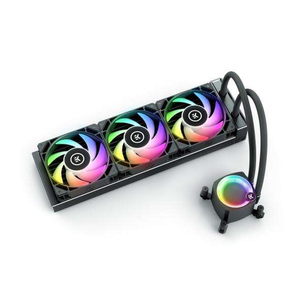 EK Water Blocks Nucleus AIO CR360 Lux D-RGB Processore Raffreddatore di liquidi tutto in uno 12 cm Nero 1 pz (EK Water Blocks EK-Nucleus CR360 Lux D-RGB All In One CPU Cooler - Black) - E_0009_B47168710