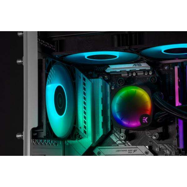 EK Water Blocks Nucleus AIO CR360 Lux D-RGB Processore Raffreddatore di liquidi tutto in uno 12 cm Nero 1 pz (EK Water Blocks EK-Nucleus CR360 Lux D-RGB All In One CPU Cooler - Black) - E_0009_B47168710
