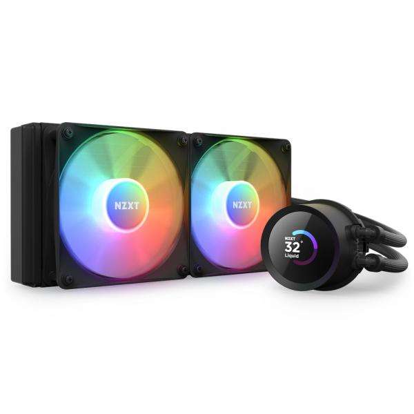 NZXT Kraken 240 RGB Processore Raffreddatore di liquidi tutto in uno 12 cm Nero 1 pz (NZXT Kraken 240 RGB Black 1700/AM5) - E_0009_B47205036