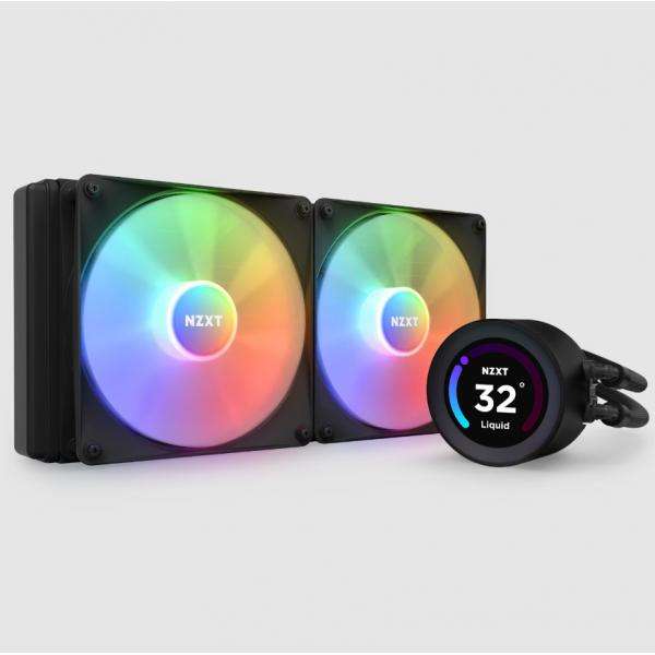 NZXT Kraken Elite 280 RGB Processore Raffreddatore di liquidi tutto in uno 14 cm Nero 1 pz (NZXT Kraken Elite 280 RGB Black 1700/A) - E_0009_B47205046