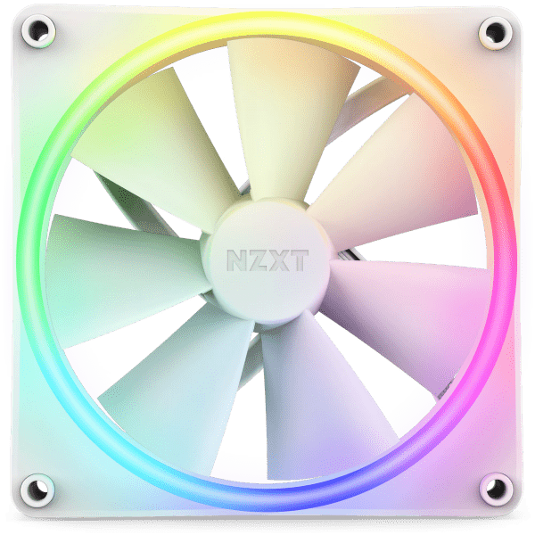 NZXT F140 RGB DUO Ventilatore 14 cm Bianco 1 pz (NZXT F140 RGB DUO 140MM PWM 1PK WHT) - E_0009_B47328101