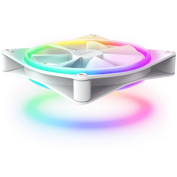 NZXT F140 RGB DUO Ventilatore 14 cm Bianco 1 pz (NZXT F140 RGB DUO 140MM PWM 1PK WHT) - E_0009_B47328101
