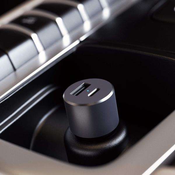Satechi ST-TCPDCCM Caricabatterie per dispositivi mobili Universale Nero, Grigio Accendisigari Ricarica rapida Auto (Satechi bilstr?msadapter - USB, USB-C) - E_0009_B47418752