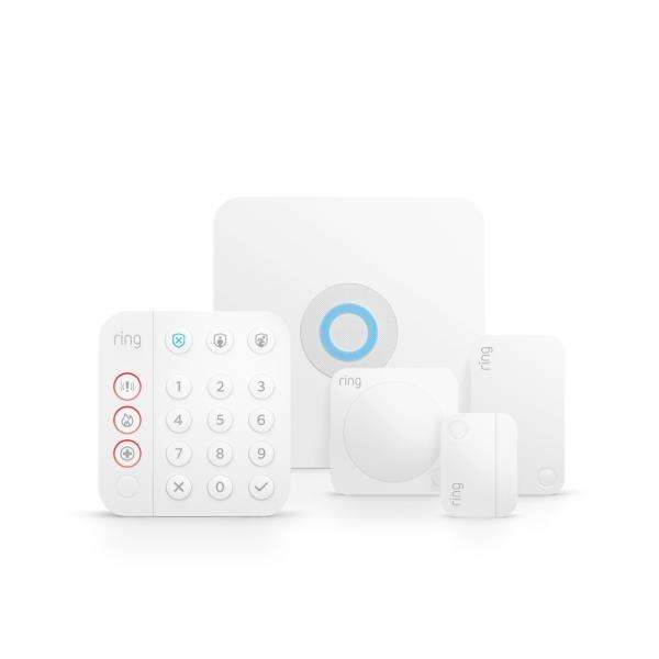 Ring Alarm Pack S - Sistema di protezione domestica - intelligente, monitoraggio assistito opzionale - senza vincoli a lungo termine, funziona con Alexa - senza fili, cablato - Wi-Fi, Z-Wave - Ethern - E_0009_B47467930
