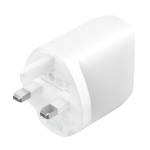 Belkin WCB010MYWH Caricabatterie per dispositivi mobili Universale Bianco AC Ricarica rapida Interno (DUAL 30W USB-C WALL CHARGER PD - 60W WHT) - E_0009_B47534214
