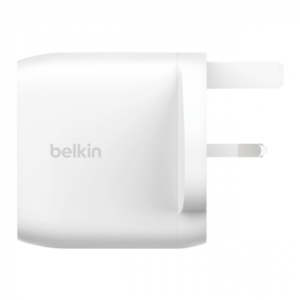 Belkin WCB010MYWH Caricabatterie per dispositivi mobili Universale Bianco AC Ricarica rapida Interno (DUAL 30W USB-C WALL CHARGER PD - 60W WHT) - E_0009_B47534214