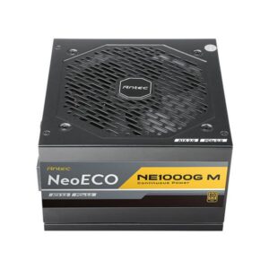 Antec Neo ECO Modular NE1000G M ATX3.0 GB alimentatore per computer 1000 W 20+4 pin ATX ATX Nero (Antec NE1000G M, PCIe 5.0 Ready, Fully Modular, 80PLUS Gold, Single Rail, 83A, 120mm FDB Fan, ATX3.0 - E_0009_B47793712