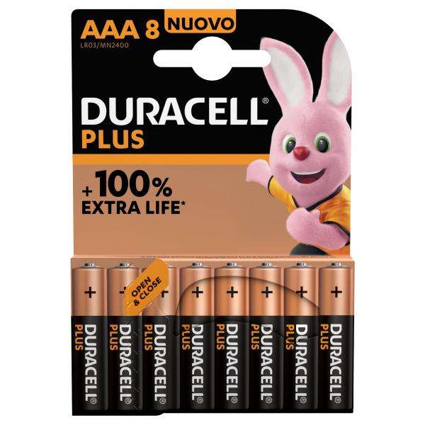 Duracell Plus 100 AAA B8 x10 (Plus 100 Aaa Single-Use - Battery Alkaline - Warranty: 12M) - E_0009_B48220922