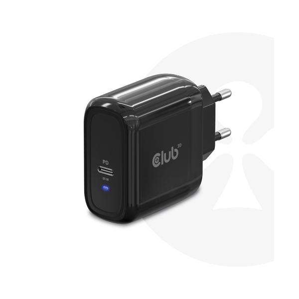 CLUB3D CAC-1905EU Caricabatterie per dispositivi mobili (Club3D Reiseladegerät 1xUSB Typ C,) - E_0009_B48657716