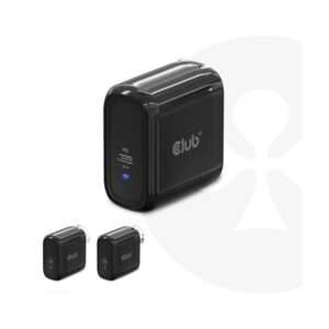 CLUB3D CAC-1905EU Caricabatterie per dispositivi mobili (Club3D Reiseladegerät 1xUSB Typ C,) - E_0009_B48657716