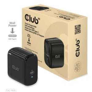CLUB3D CAC-1905EU Caricabatterie per dispositivi mobili (Club3D Reiseladegerät 1xUSB Typ C,) - E_0009_B48657716