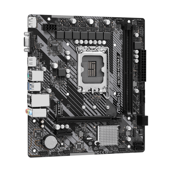 Asrock H610M-HDV/M.2 R2.0 Intel H610 LGA 1700 micro ATX (ASRock H610M-HDV/M.2 - bundkort - micr) - E_0009_B49098749
