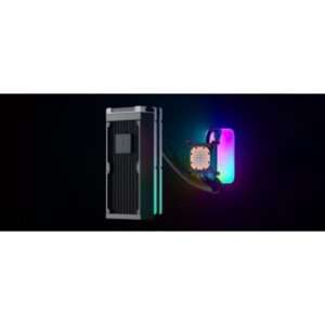 HYTE THICC Q60 Processore Kit di raffreddamento a liquido 12 cm Nero, Bianco 2 pz (HYTE THICC Q60 240MM LCD LIQUID COOLER) - E_0009_B49418150