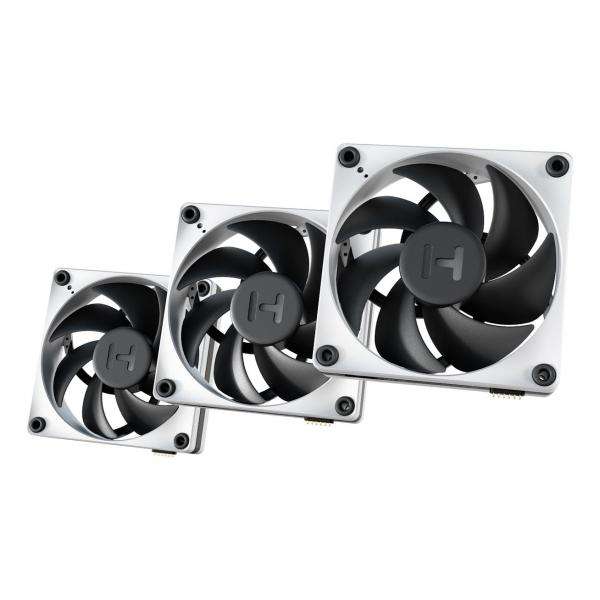 HYTE THICC FP12 Processore Ventilatore 12 cm Nero, Bianco 3 pz (HYTE THICC FP12 120MM PWM FAN 3PK + NP) - E_0009_B49418152