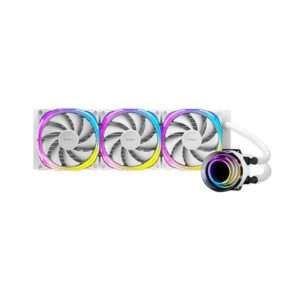 Antec VORTEX 360 Processore Kit di raffreddamento a liquido 12 cm Bianco 1 pz (ANTEC Vortex 360 ARGB AiO Liquid CPU Cooler, White, Universal Socket, 360mm Radiator, PWM 2000RPM Fusion ARGB Cooling Fa - E_0009_B49436070