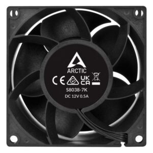ARCTIC S8038-7K Processore Ventilatore 8 cm Nero 4 pz (ARCTIC S8038-7K 80MM FANS 4PK) - E_0009_B49511390
