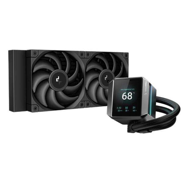 DeepCool MYSTIQUE 240 Processore Raffreddatore di liquidi tutto in uno 12 cm Nero 1 pz (DeepCool Mystique 240 CPU Cooler, Personalized Cooling with 2.8 TFT LCD Screen and Enhanced Pump Performance, 5 - E_0009_B49531893