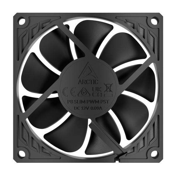 ARCTIC P8 Slim PWM PST Case per computer Ventilatore 8 cm Nero 1 pz (ARCTIC P8 SLIM 80MM PST FAN) - E_0009_B49611172