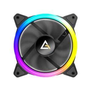 Antec Neon 120 ARGB_3PK Case per computer Ventilatore Nero (Antec Neon 120 ARGB PWM Case Fan, 3 Pack, Hydro Bearing, 800-1600 RPM, Black) - E_0009_B49624132