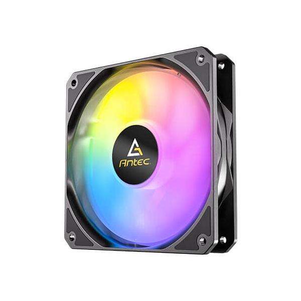 Antec P12 ARGB Case per computer Ventilatore Nero 3 pz (Antec P12 ARGB PWM 120mm Fan 3 pack - 4-Pin, Black, High-Airflow Cooling, 9-Blade Design with Anti-Vibration Pads) - E_0009_B50285982