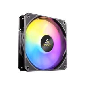 Antec P12 ARGB Case per computer Ventilatore Nero 3 pz (Antec P12 ARGB PWM 120mm Fan 3 pack - 4-Pin, Black, High-Airflow Cooling, 9-Blade Design with Anti-Vibration Pads) - E_0009_B50285982