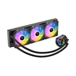 Antec Vortex Lum 360 ARGB Processore Kit di raffreddamento a liquido 12 cm Nero (Antec Vortex Lum 360 ARGB CPU Liquid Cooler - Intel & AMD Compatible, 3 x 120mm ARGB Fans, Suspended Spiral Pump Head, - E_0009_B50342364