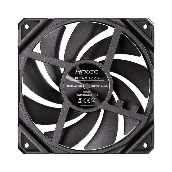 Antec Nova Case per computer Ventilatore 12 cm Nero 1 pz (Antec NOVA 120 PWM Fan - High-Performance Cooling with Fluid Dynamic Bearing, Precise Three-Phase Speed Control, Industrial-Grade Metal Const - E_0009_B50427705