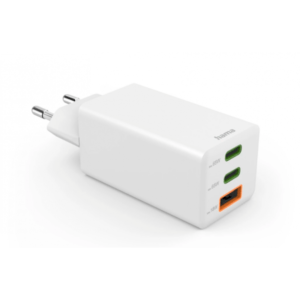 Hama 00201996 Caricabatterie per dispositivi mobili Smartphone Bianco AC Ricarica rapida Interno, Esterno (HAMA Charger 2x USB-C 1x USB-A GaN 65W) - E_0009_B50434175