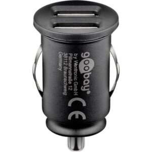 Goobay 71897 Caricabatterie per dispositivi mobili Smartphone Nero Accendisigari Ricarica rapida Interno (goobay Dual USB bilstr?msadapter - USB) - E_0009_B50475764