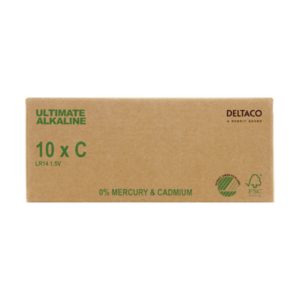 Deltaco ULTB-LR14-10P batteria per uso domestico Batteria monouso C Alcalino (DELTACO Ultimate Alkaline batteries, L) - E_0009_B50475960