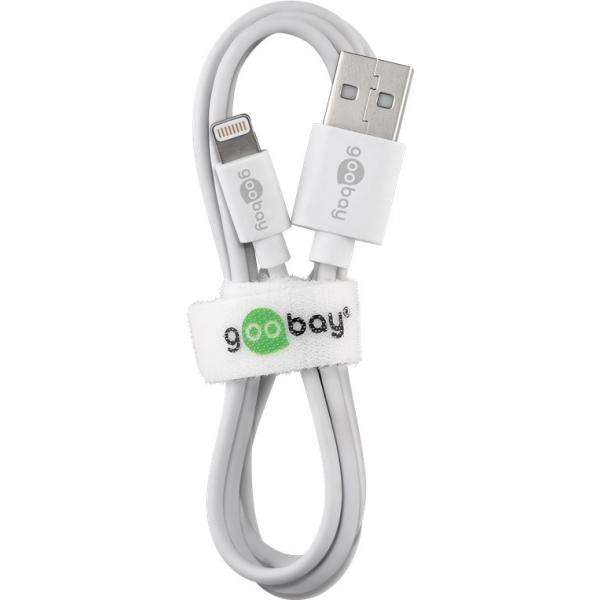 Goobay 44978 Caricabatterie per dispositivi mobili Telefono cellulare, Smartphone Bianco AC Interno (Apple Lightning charger set 1 A, white) - E_0009_B50476523