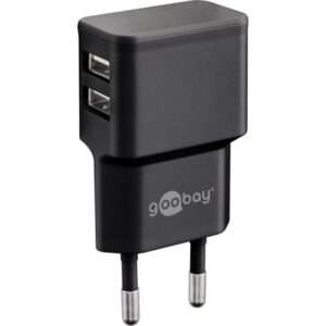Goobay 44995 Caricabatterie per dispositivi mobili Universale Nero AC Interno (Dual Apple Lightning charger set 2.4 A) - E_0009_B50476541