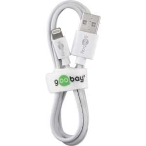 Goobay 44979 Caricabatterie per dispositivi mobili Telefono cellulare, Smartphone Bianco AC Interno (goobay Dual Apple Lightning charger se) - E_0009_B50476671