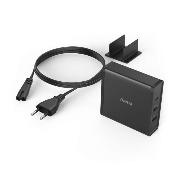 Hama 00200017 Caricabatterie per dispositivi mobili Smartphone, Tablet, Universale Nero AC Ricarica rapida Interno (Hama Universal-USB-C-Ladestation, 3 Po) - E_0009_B50478482