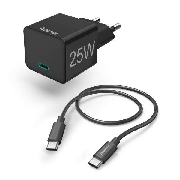 Hama 00125126 Caricabatterie per dispositivi mobili Smartphone, Tablet Nero AC Ricarica rapida Interno (Hama str?mforsyningsadapter - 24 pin U) - E_0009_B50479630