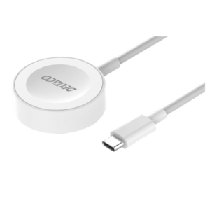 Deltaco AWC-101 Caricabatterie per dispositivi mobili Orologio intelligente Bianco USB Carica wireless Interno (Apple Watch charger, USB-C, 1 m fixed) - E_0009_B50745199