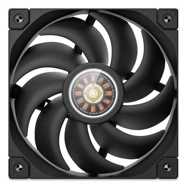 DeepCool FT12 Case per computer Ventilatore 12 cm Nero 1 pz (DeepCool FT12 120mm PWM Case Fan, High Airflow 75 CFM, 4.2mmAq Static Pressure, Quiet Operation =32dB, Fluid Dynamic Bearing, Black) - E_0009_B50854894