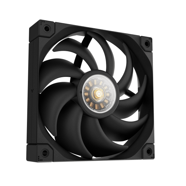 DeepCool FT12 Case per computer Ventilatore 12 cm Nero 1 pz (DeepCool FT12 120mm PWM Case Fan, High Airflow 75 CFM, 4.2mmAq Static Pressure, Quiet Operation =32dB, Fluid Dynamic Bearing, Black) - E_0009_B50854894
