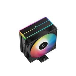 DeepCool AG400 BK ARGB V2 Circuiti integrati Ventilatore 12 cm Nero 1 pz (DeepCool AG400 Black ARGB V2 CPU Air Cooler, 120mm PWM Fan, 4 Direct Touch Heat Pipes, Addressable RGB, LGA1851/1700/1200, AM - E_0009_B50872223