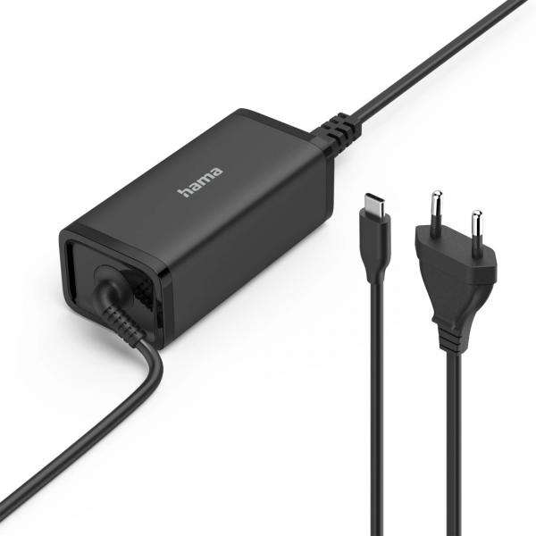 Hama 00200024 adattatore e invertitore Interno/esterno 100 W Nero (HAMA Notebook Power Supply USB-C GaN 1) - E_0009_B50902038