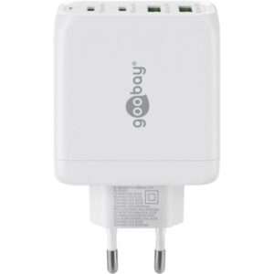 Goobay 64818 Caricabatterie per dispositivi mobili Cuffie, Computer portatile, Smartphone Bianco AC Ricarica rapida Interno (USB-CÃ¢Â„Â¢ PD Multiport Quick Charger [68) - E_0009_B50902519