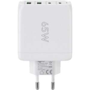 Goobay 64818 Caricabatterie per dispositivi mobili Cuffie, Computer portatile, Smartphone Bianco AC Ricarica rapida Interno (USB-CÃ¢Â„Â¢ PD Multiport Quick Charger [68) - E_0009_B50902519