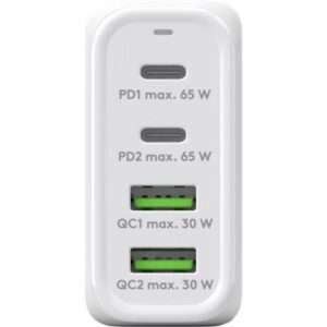Goobay 64818 Caricabatterie per dispositivi mobili Cuffie, Computer portatile, Smartphone Bianco AC Ricarica rapida Interno (USB-CÃ¢Â„Â¢ PD Multiport Quick Charger [68) - E_0009_B50902519