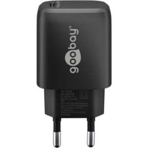 Goobay 65367 Caricabatterie per dispositivi mobili Computer portatile, Smartphone, Tablet Nero AC Interno (USB-CÃ¢Â„Â¢ PD [Power Delivery] Fast Charge) - E_0009_B50902548
