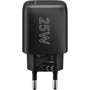 Goobay 65367 Caricabatterie per dispositivi mobili Computer portatile, Smartphone, Tablet Nero AC Interno (USB-CÃ¢Â„Â¢ PD [Power Delivery] Fast Charge) - E_0009_B50902548