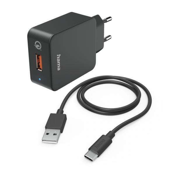 Hama 00201625 Caricabatterie per dispositivi mobili Telefono cellulare, Smartphone, Tablet Nero AC Ricarica rapida Interno (Hama 00201625 oplader til mobil enhed) - E_0009_B50903021